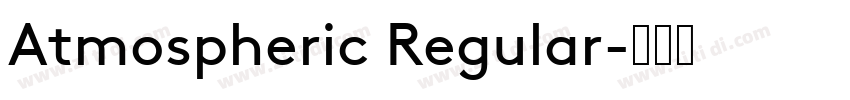 Atmospheric Regular字体转换